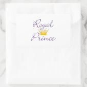Koninklijke Prins Rechthoekige Sticker (Tas)