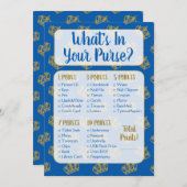 Koninklijke Prins wat is er in uw Purse Baby showe Kaart (Voorkant / Achterkant)