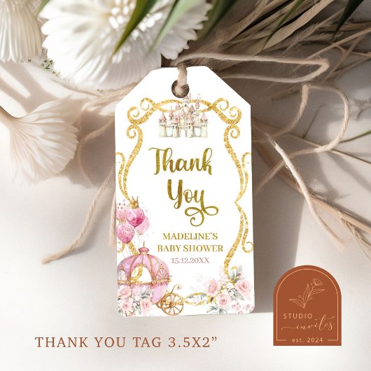 Koninklijke Prinses Baby Shower Cadeautags Cadeaulabel