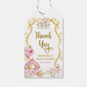 Koninklijke Prinses Baby Shower Cadeautags Cadeaulabel (Voorkant)
