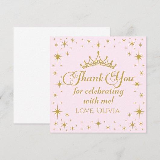 Koninklijke Prinses Dank u Kaart (Voorkant / Achterkant)