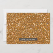 Koninklijke prinses Foto Gold First Birthday Kaart (Achterkant)