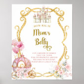 Koninklijke Prinses Hoe Groot Is Moeders Buik Bord Poster (Voorkant)