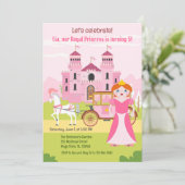 Koninklijke Prinses Meisje Verjaardagsfeestje Kaart (Staand voorkant)