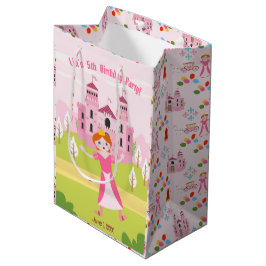 Koninklijke prinses meisje verjaardagsfeestje medium cadeauzakje