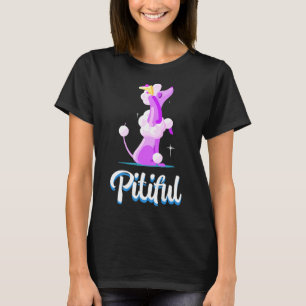 Koninklijke Prinses Poedelhond met Tiara kroon T-shirt