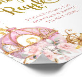 Koninklijke Prinses Roze Koets Luiers Raffle Poste Poster (Hoek)