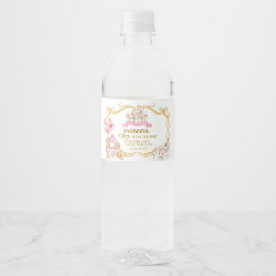 Koninklijke Prinses Roze Pompoen Koets Fles Etiket