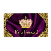 Koninklijke Prinses Waterfles Etiket (Voorkant)