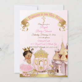Koninklijke Prinsessen Kasteel Koets Roze Goud Mei Kaart