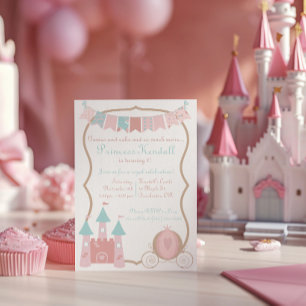 Koninklijke Prinsessen Verjaardagsfeest Uitnodigin Kaart