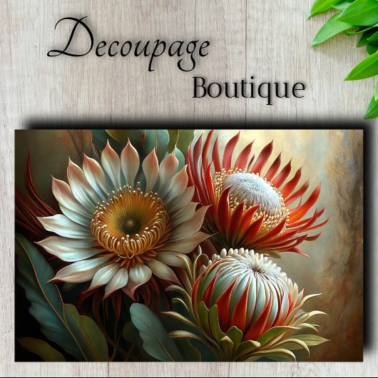 Koninklijke Protea Dromen Decoupage Tissuepapier