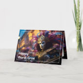 💜💛Koninklijke Regalia: Mardi Gras Extravaganza Kaart (Voorkant)