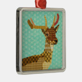 Koninklijke Reindeer Turqoise Ornament (Rechts)