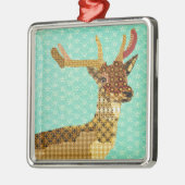 Koninklijke Reindeer Turqoise Ornament (Links)