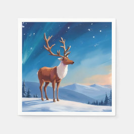Koninklijke Rendieren | Prettig Kerstfeest Vrolijk Servet