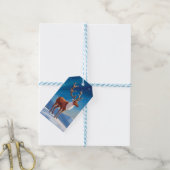 Koninklijke Rendieren | Prettige Feestdagen Pretti Cadeaulabel (Met Touw)