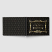 Koninklijke Roaring Twenties Gouden Art Deco Bruil Gastenboek (Volledig)