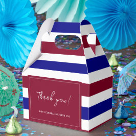 Koninklijke Rode en Blauwe Huwelijksthema Bedankdoosjes