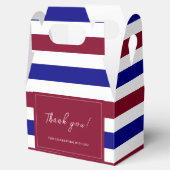 Koninklijke Rode en Blauwe Huwelijksthema Bedankdoosjes (Geopend)