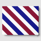 Koninklijke Rode en Blauwe Huwelijksthema Gastenboek (Achterkant)