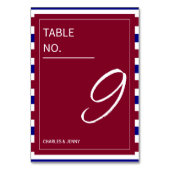 Koninklijke Rode en Blauwe Huwelijksthema Kaart (Voorkant)