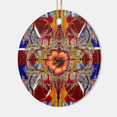 Koninklijke Rode fantasie Keramisch Ornament (Links)