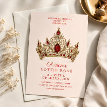 Koninklijke Rode Gouden Kroon Prinses 5e Verjaarda