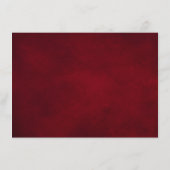 Koninklijke Rood Witte Zilveren Metallic Bloemige  Informatiekaartje (Achterkant)