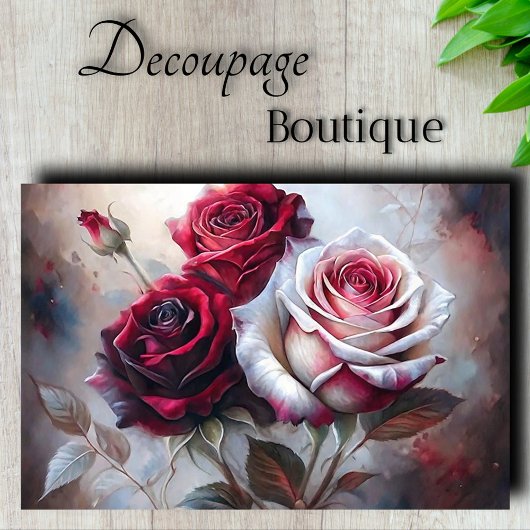 Koninklijke Roos Romantiek Decoupage Tissuepapier
