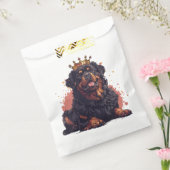 Koninklijke Rottweiler Hond Koningin Kroon Bedankzakje (Gezegeld)