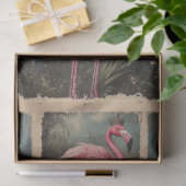 Koninklijke Roze Flamingo Decoupage Tissuepapier (Geschenk)