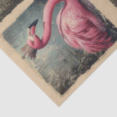 Koninklijke Roze Flamingo Decoupage Tissuepapier (Detail)