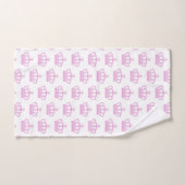 Koninklijke roze kroon met faux diamant bad handdoek (Handdoek)