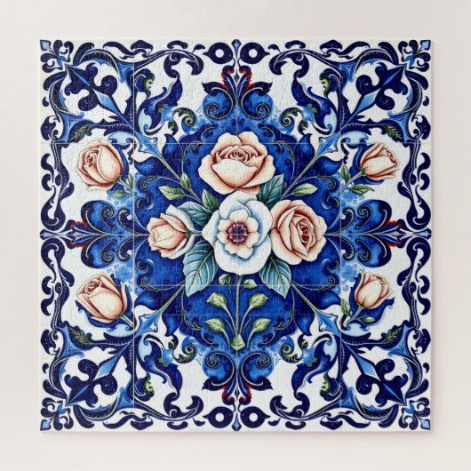 koninklijke rozen mozaïek puzzel (Verticaal)