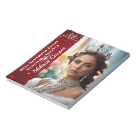 Koninklijke Ruby Glans Pageant Handtekeningblok Notitieblok