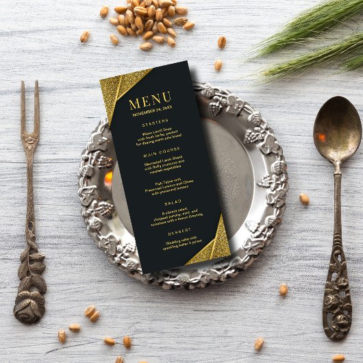 Koninklijke & Rustieke Gouden Elegante Luxe Islami Menu