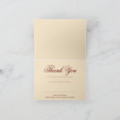 Koninklijke Satin Hartelijk dank voor de Red+Gold- Bedankkaart (Binnen)