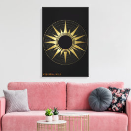 Koninklijke Saturnus Hemelbaan Galerij Canvas Wrap Afdruk