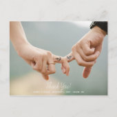 Koninklijke schedel dank bruiloft briefkaart (Voorkant)