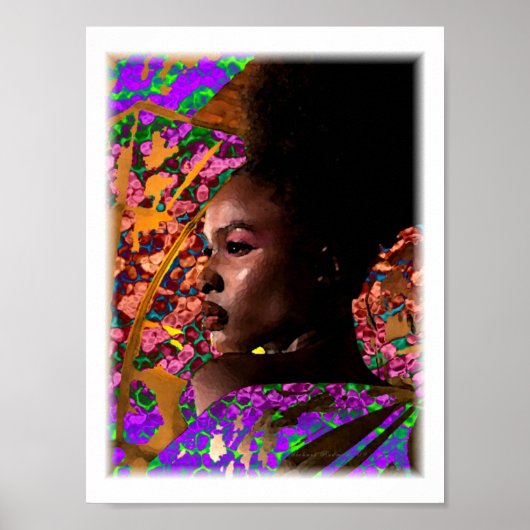 Koninklijke Schoonheid van Afrika Poster (Voorkant)