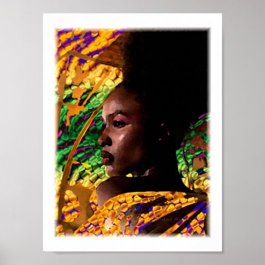 Koninklijke Schoonheid van Afrika Poster (Voorkant)