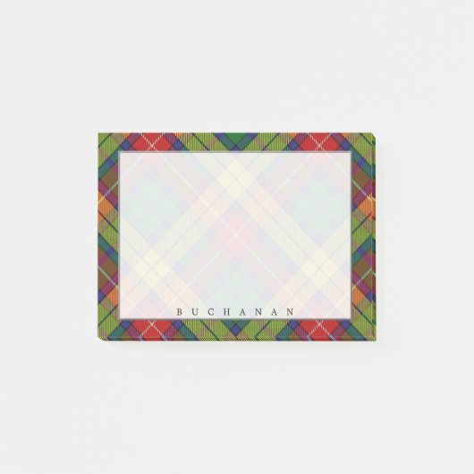 Koninklijke Schotse Clan Buchanan Tartan Post-it® Notes (Voorkant)