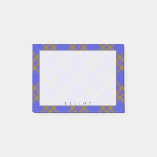 Koninklijke Schotse Clan Elliot Tartan Post-it® Notes (Voorkant)