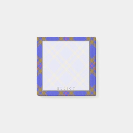 Koninklijke Schotse Clan Elliot Tartan Post-it® Notes (Voorkant)
