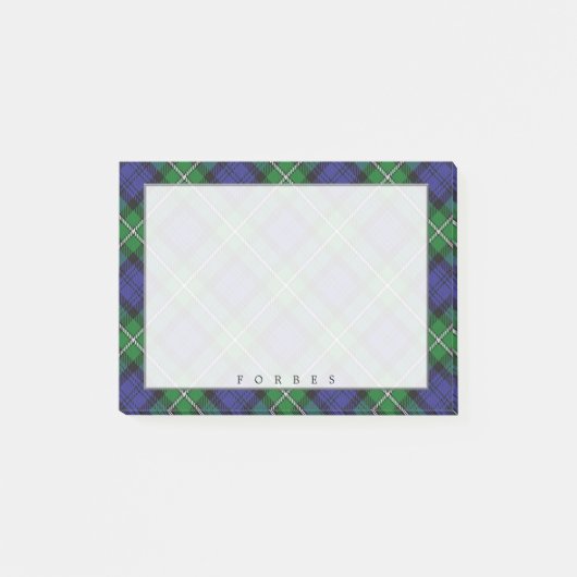 Koninklijke Schotse Clan Forbes Tartan Post-it® Notes (Voorkant)