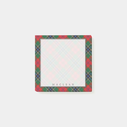 Koninklijke Schotse Clan MacLean Tartan Post-it® Notes (Voorkant)