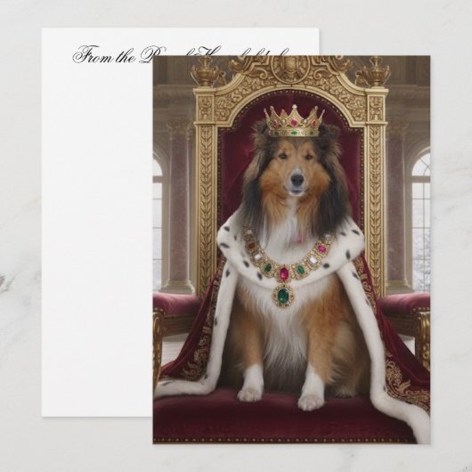 Koninklijke Sheltie Kaart (Voorkant / Achterkant)