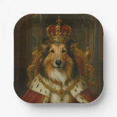 Koninklijke Sheltie Papieren Bordje (Voorkant)
