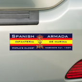Koninklijke Spaanse mariniers Bumpersticker (Op auto)